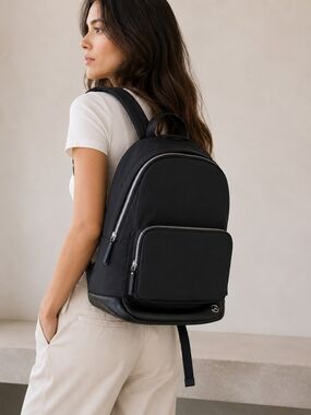 Haerfest Mercedes Benz Limited Edition Black Backpack with Silver Accents